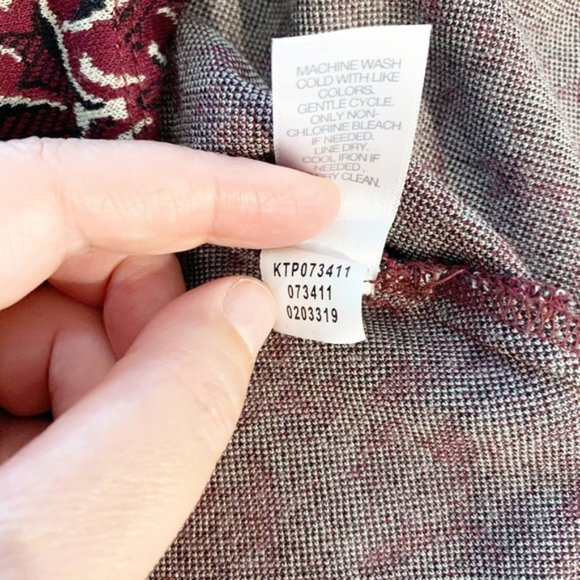 J. Jill Ponte Knit 3/4 Sleeve Elegant Tunic - Size M - Picture 7 of 10